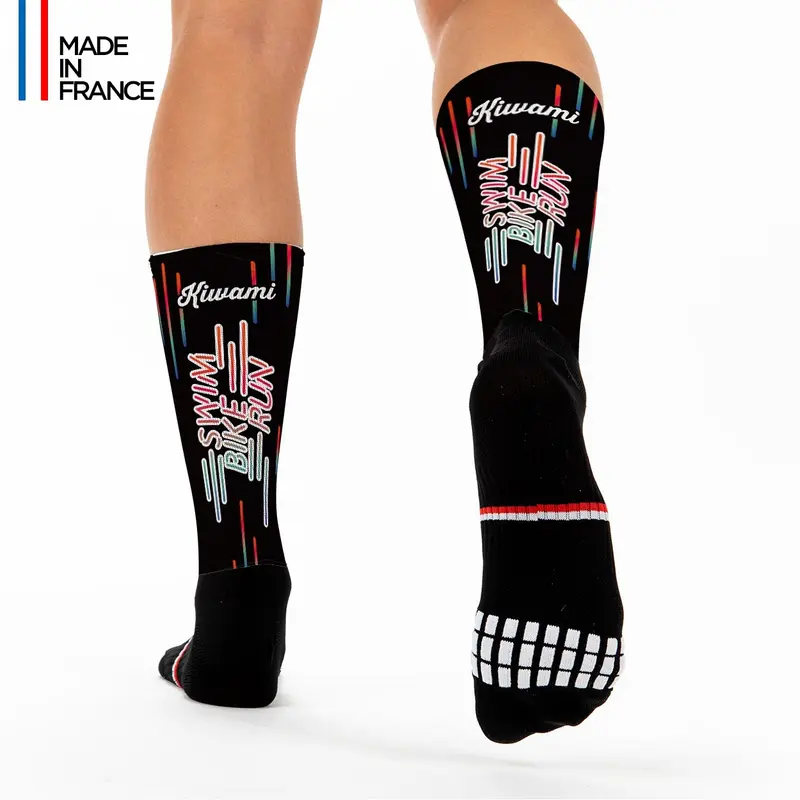 Chaussettes Swim Bike Run Néon