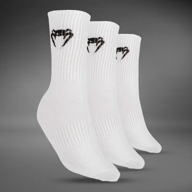 Chaussettes Venum Classic - Lot de 3 paires - Blanc/Noir