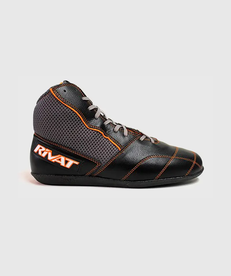 Chaussures de boxe française Rivat Uppercut - Noir/Gris