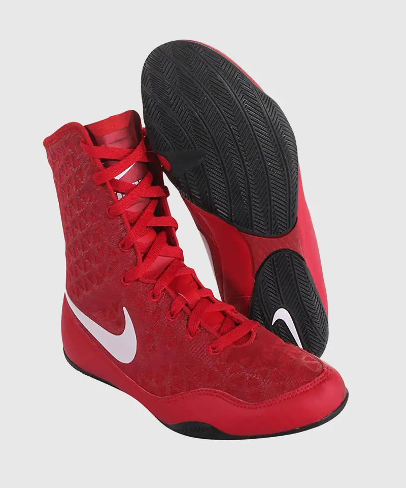Chaussures de boxe Nike KO - Rouge/Blanc