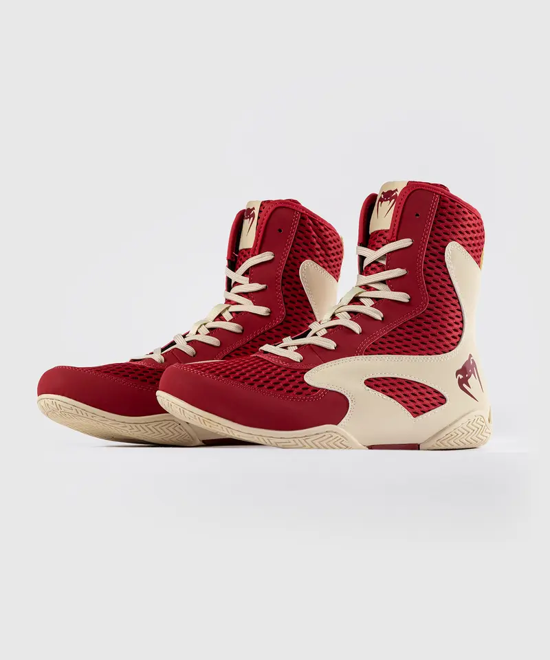 Chaussures de Boxe Venum Contender - Rouge Rubis/Ivoire