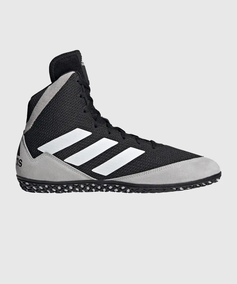Chaussures De Lutte Adidas Mat Wizard 5 - Noir/Blanc