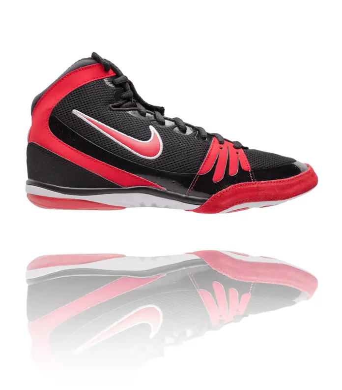 Chaussures de lutte Nike Freek - Noir/Rouge/Blanc