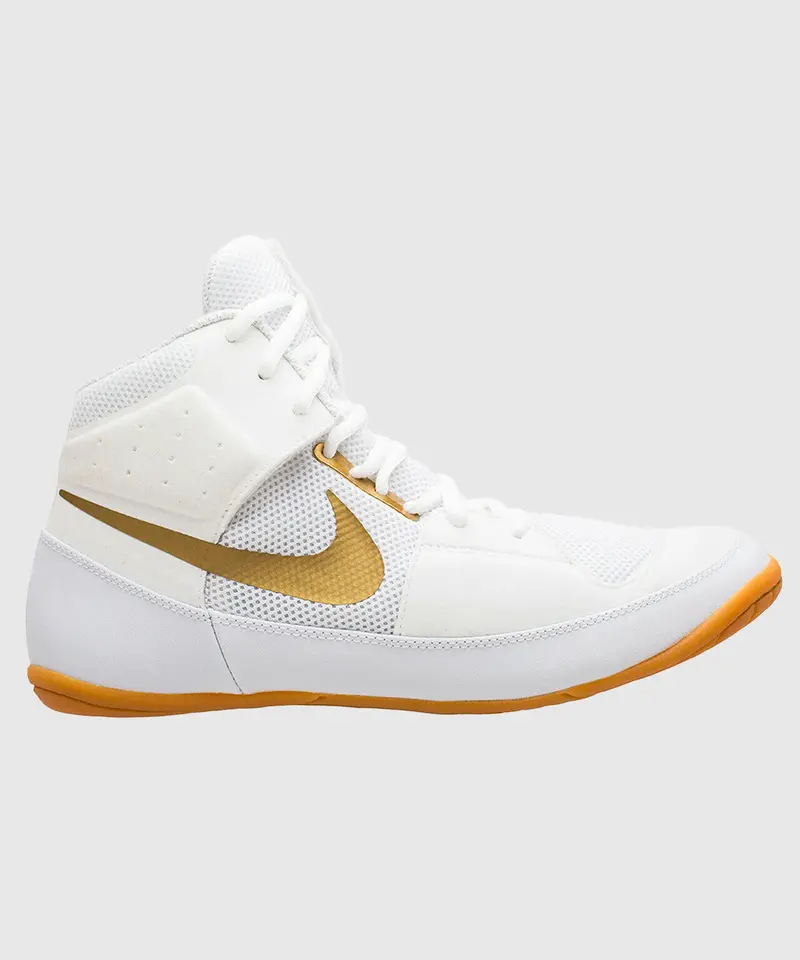 Chaussures de lutte Nike Fury – Blanc/Or