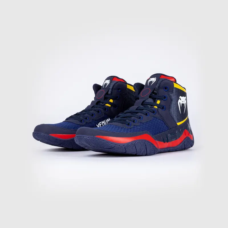 Chaussures de lutte Venum Elite - Bleu/Jaune