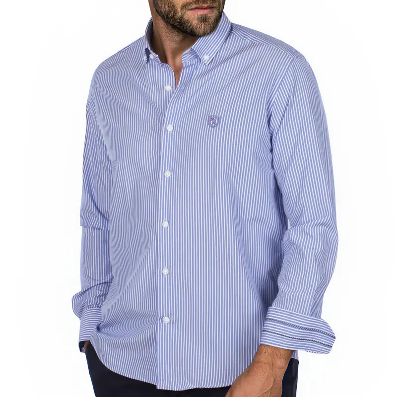 Chemise à rayures argentière