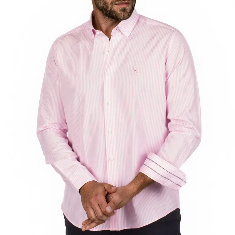 Chemise à rayures argentière