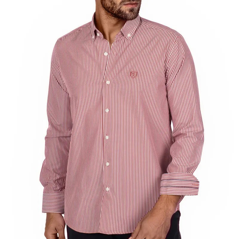Chemise à rayures argentière
