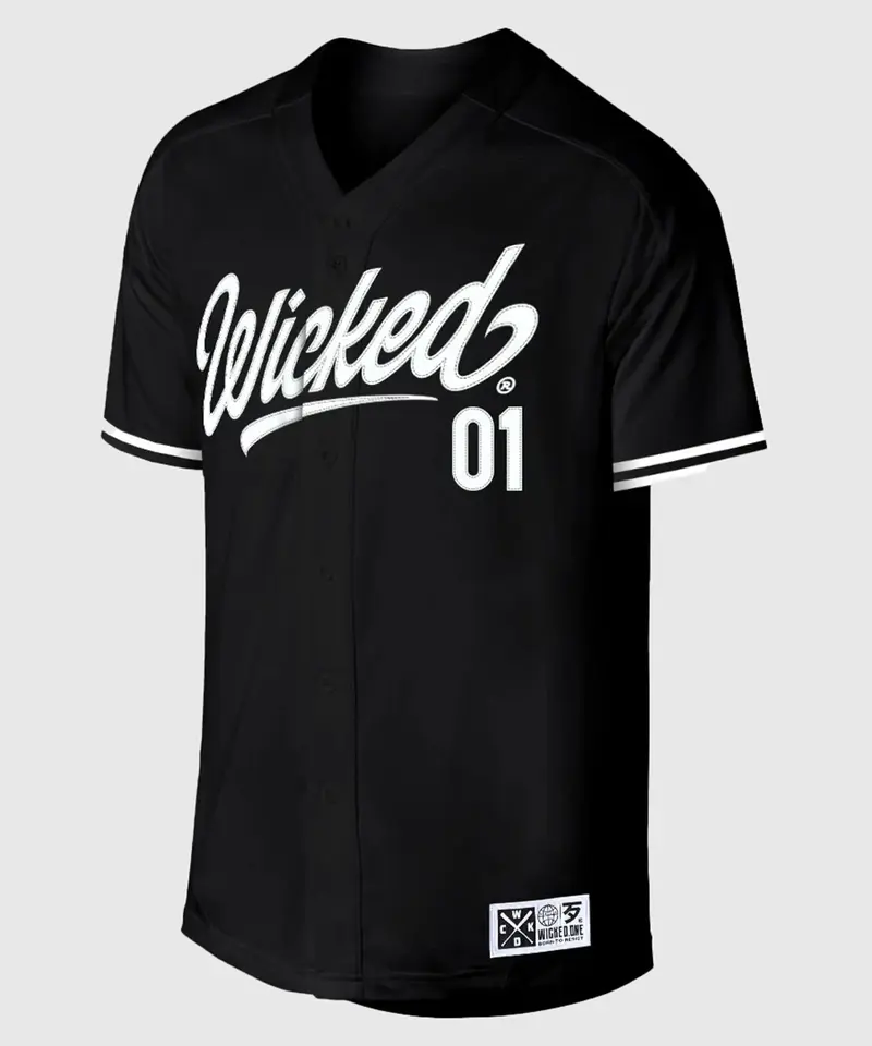 Chemise Baseball Wicked One Rollin - Noir