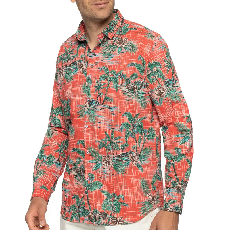 Chemise fleurs imprimées