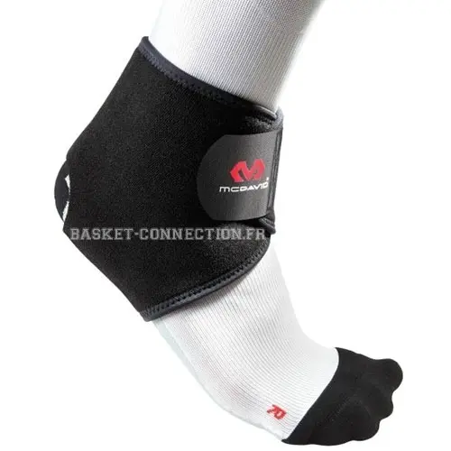 CHEVILLERE VELCRO - BLACK