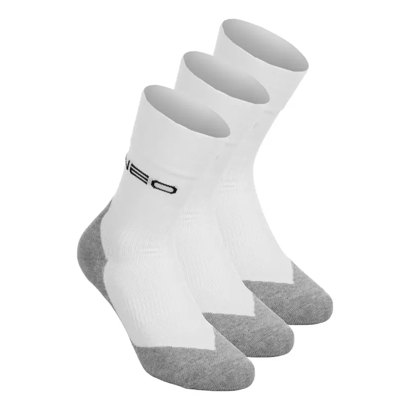 Clima Chaussettes de running Pack de 3 Unisex-blanc