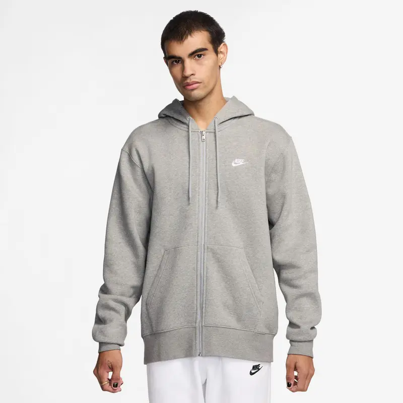 Club Bb Full-Zip Gilet En Coton Hommes-Gris