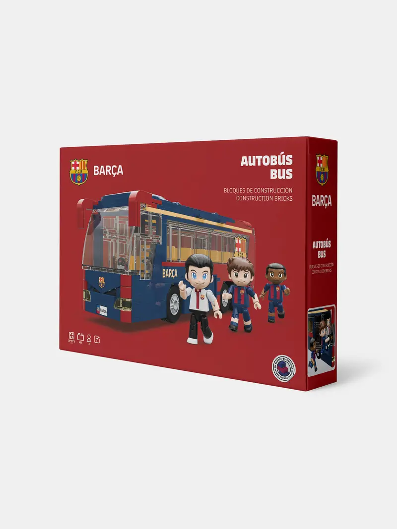 Construction bus FC Barcelona