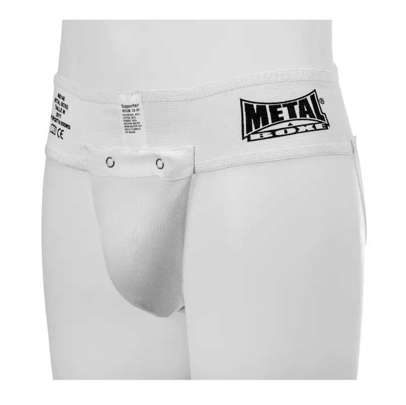 Coquille et porte-coquille Metal Boxe - Blanc