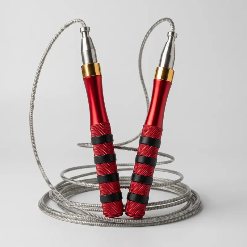 Corde à Sauter Speed Rope — Poignées Aluminium à Roulements, Câble Acier Réglable