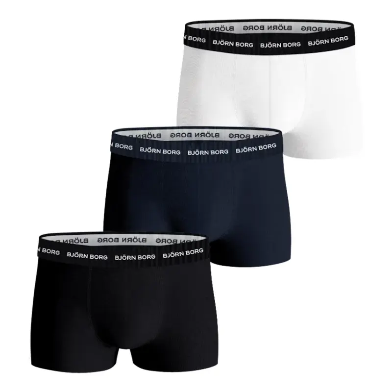Cotton Stretch Trunk 3P Caleçon Hommes-Multicouleur
