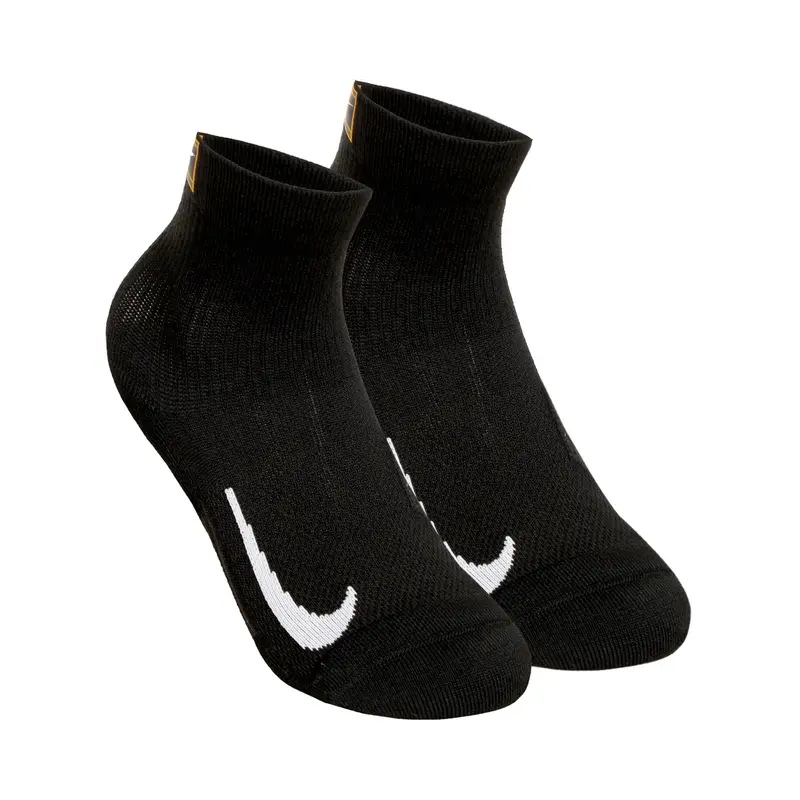 Court Multiplier Max Chaussettes de tennis Pack de 2 unités Unisex - noir, blanc