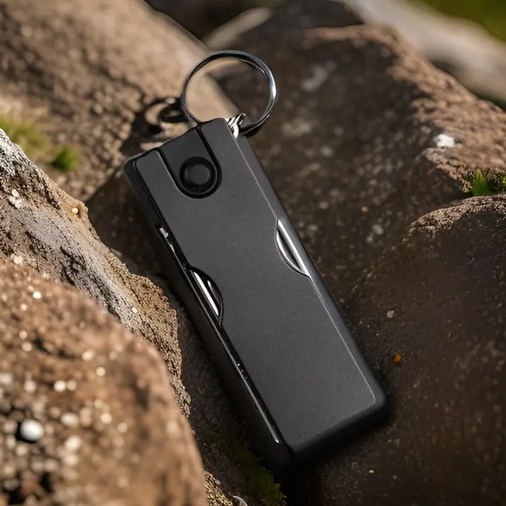 Couteau de poche KeychainLED™ - Noir