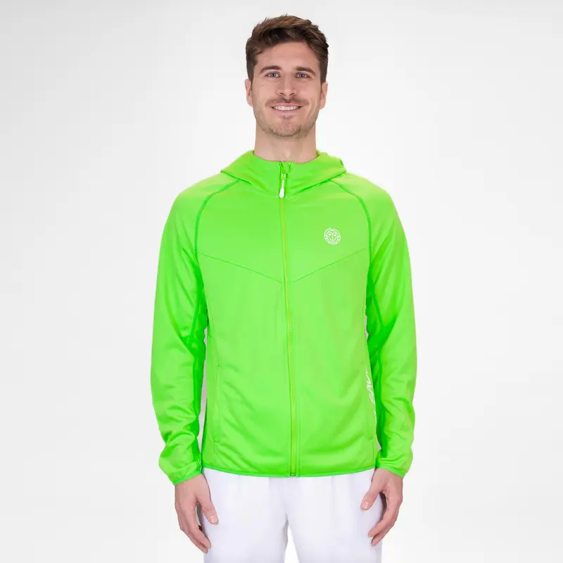 Crew Hood Gilet En Coton Hommes-Vert Fluo