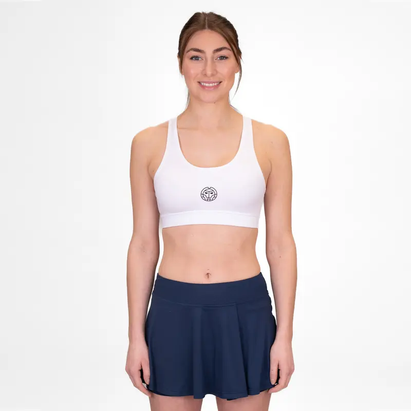Crew Medium Support Soutien-gorge Sport Femmes-Blanc