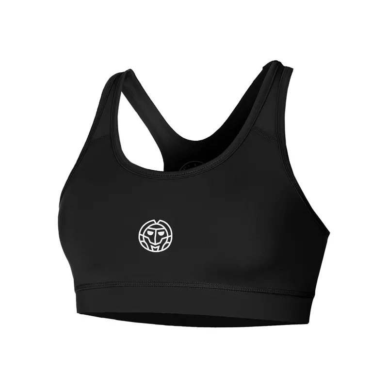 Crew Medium Support Soutien-gorge Sport Femmes-Noir