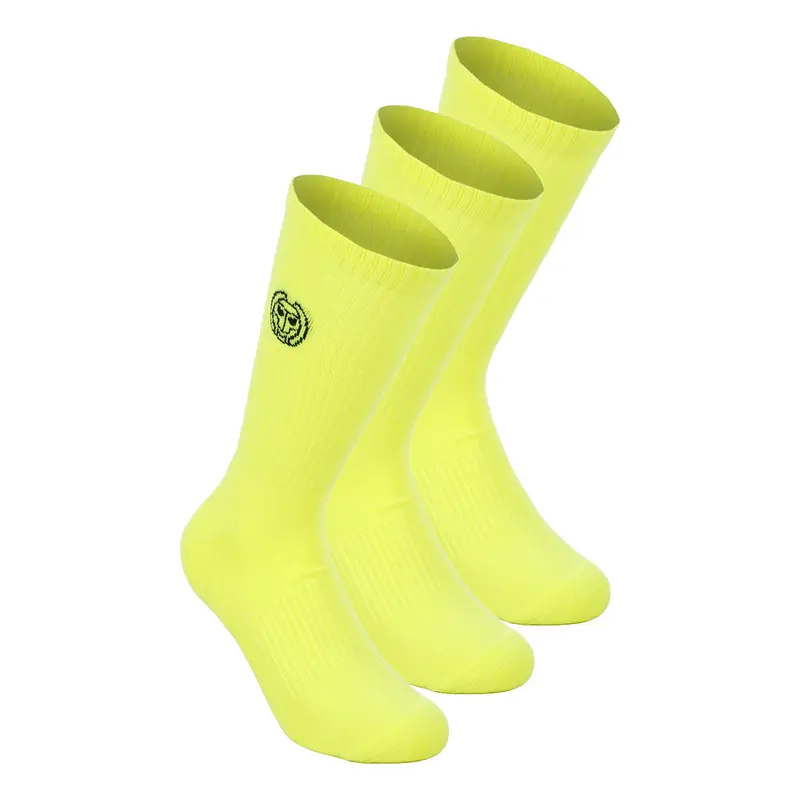 Crew Performance Chaussettes de tennis Pack de 3 -jaunes fluo