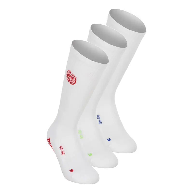 Crispy White Crew Move Chaussettes De Tennis-Blanc