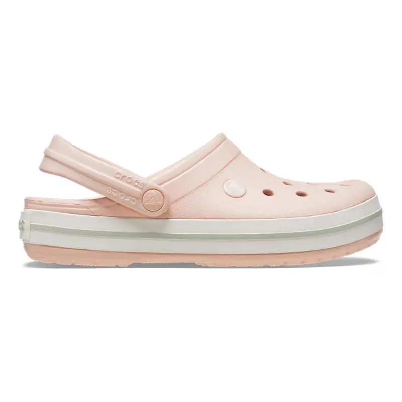 Crocband Clog Tongs Femmes - rosé, blanc