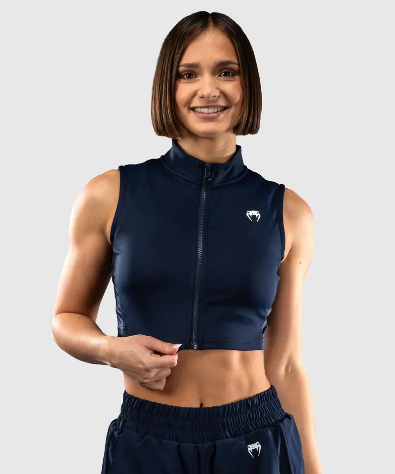 Crop Top pour Femme Venum Sculpt Shape - Bleu Marine