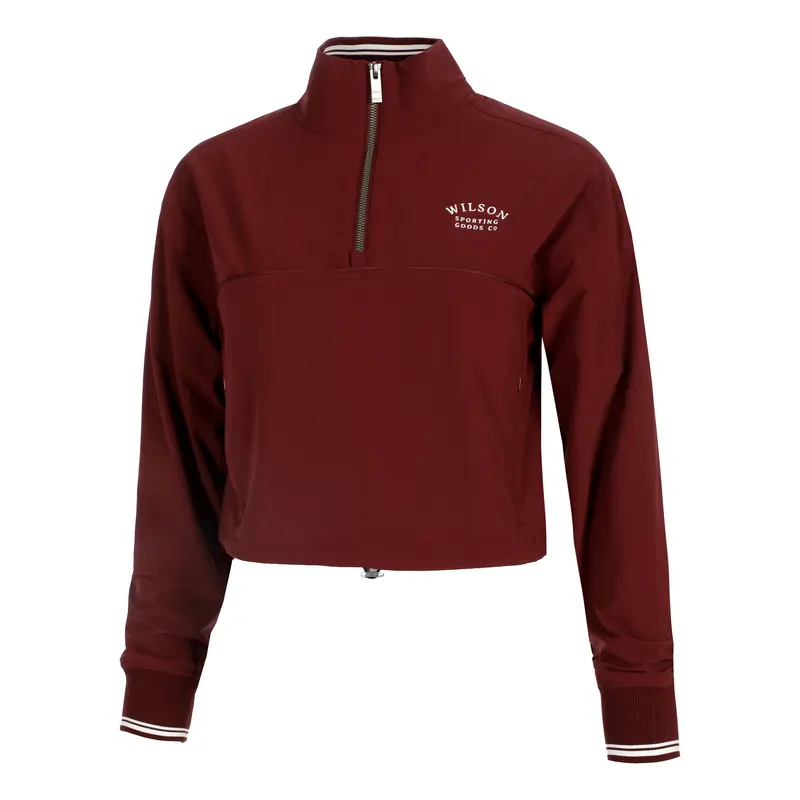 Davenport Woven Popover Veste de survêtement Femmes-berry