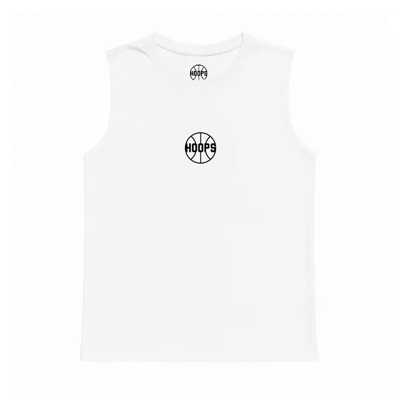Débardeur Basketball  de compression Hoops Blanc