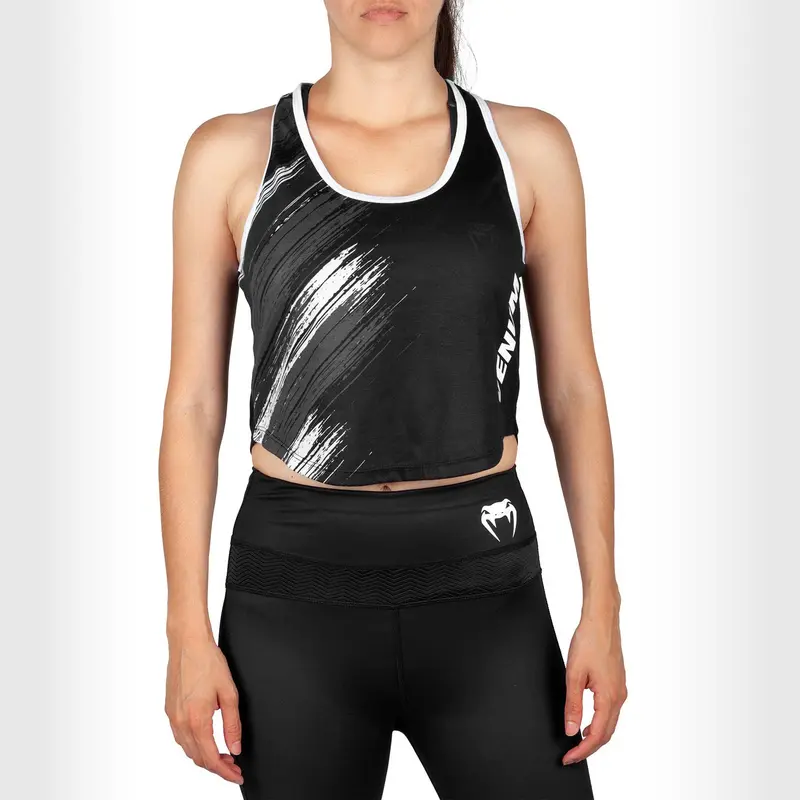 Débardeur court Femme Venum Rapid 2.0 – Noir/Blanc