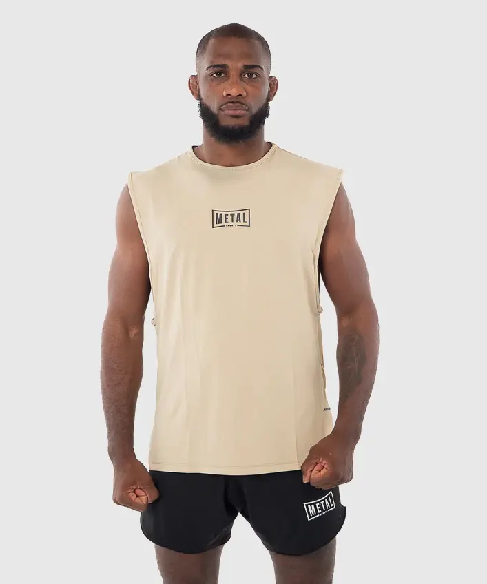 Débardeur D'Entraînement Metal Boxe Desert Storm - Beige