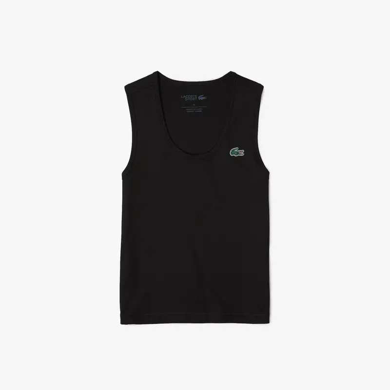 DÉBARDEUR LACOSTE TENNIS MAILLE CÔTELÉE ULTRA DRY