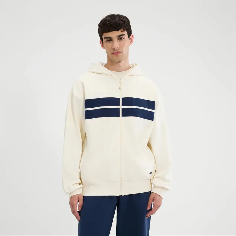 Delenas Gilet En Coton Hommes-Crème,Bleu Foncé