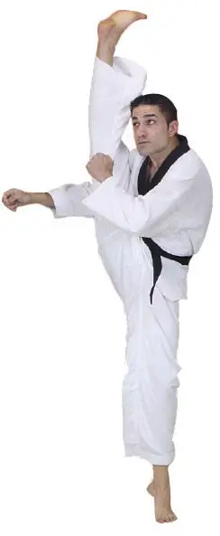 Dobok FUJIMAE Master Col Noir - Toile côtelée