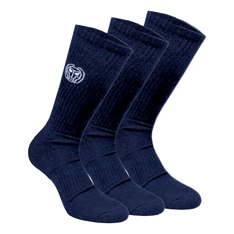 Don Carlito Crew Move Chaussettes De Tennis Pack De 3-Bleu Foncé,Blanc