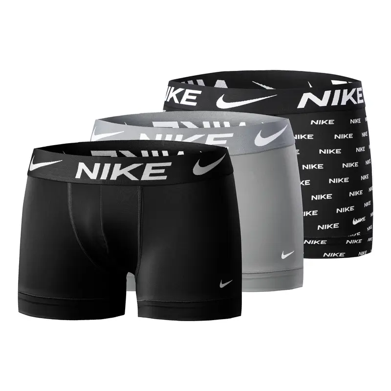 Dri-FIT Essential Micro Trunk Caleçon Pack De 3 Hommes-Noir,Gris