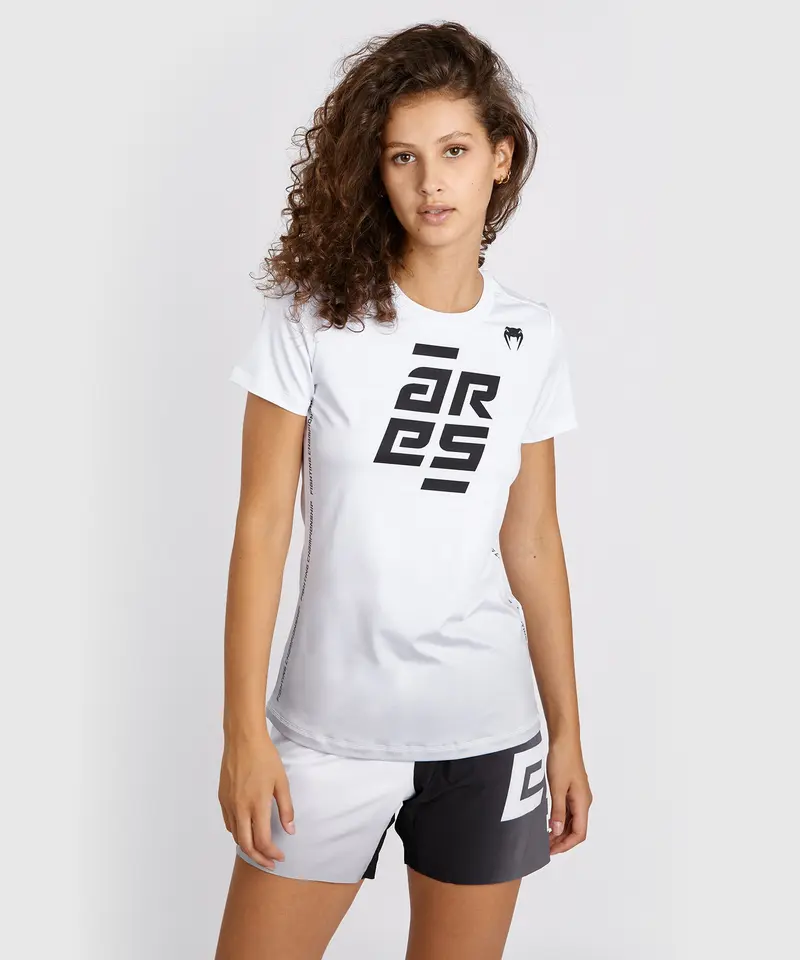 Dry Tech T-Shirt Pour Femmes Venum x Ares - Blanc