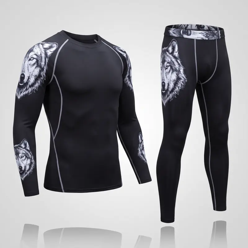 Ensemble de Compression Homme 2 Pièces - Noir