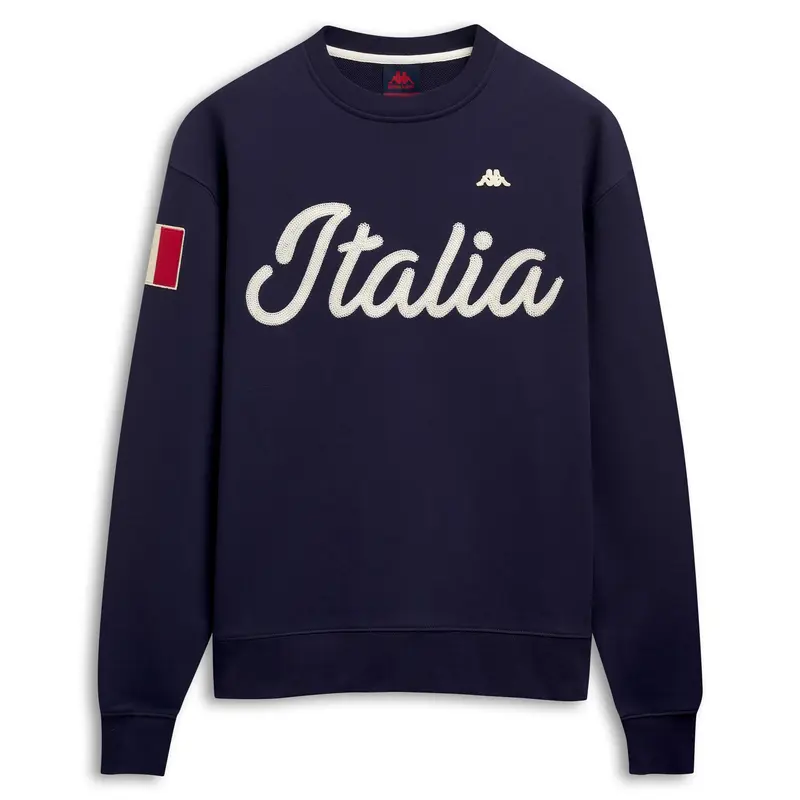 EROI CREW ITALIA CURSIVE - Fleece - Jumper - Man - Blue Marine