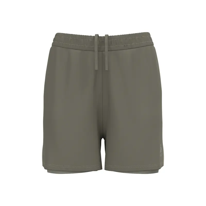 Essential 4in 2in1 Short De Running Femmes-Kaki