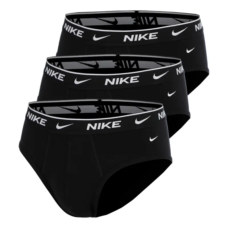 Essential Cotton Stretch Brief Caleçon - Pack de 3 Hommes-noir, noir