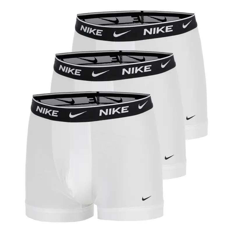 Essential Cotton Stretch Trunk Caleçon Pack de 3 Hommes - blanc, blanc