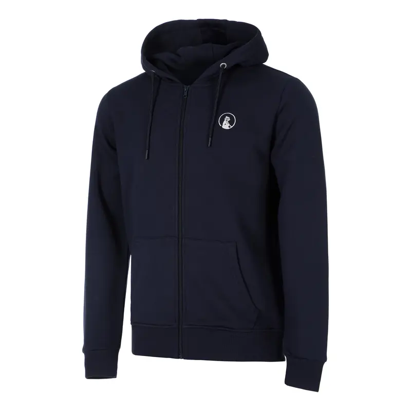 Essential Zip Gilet en coton Hommes-bleu foncé