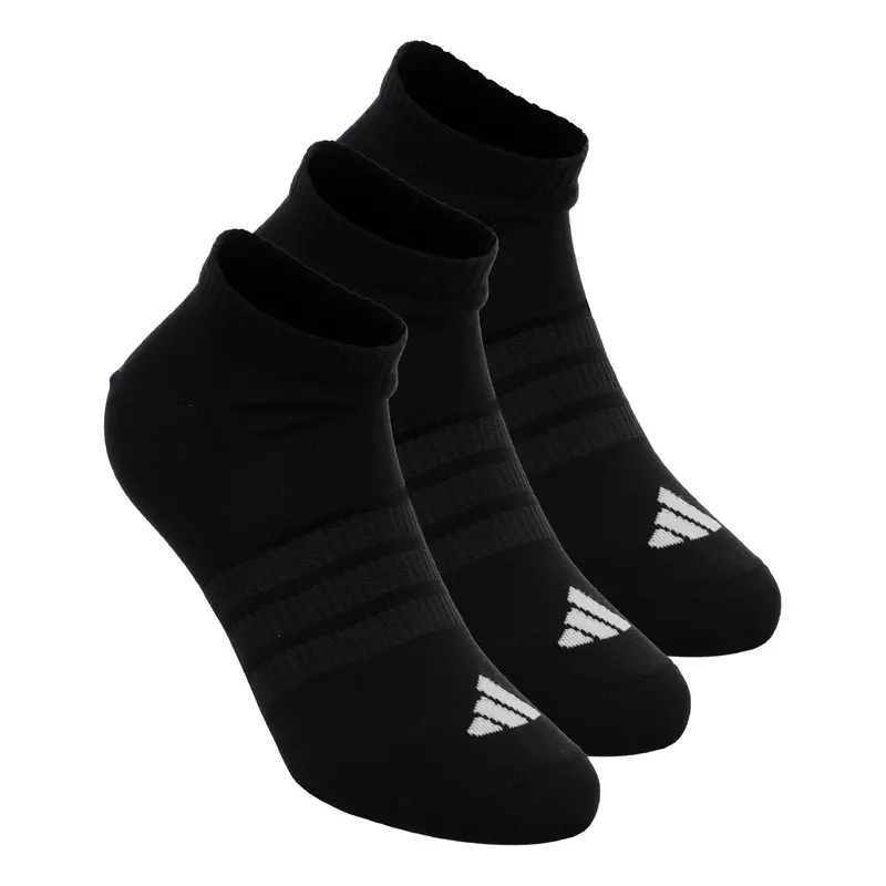 Essentials Low 3P Chaussettes de tennis - Pack de 3 Unisex-noir