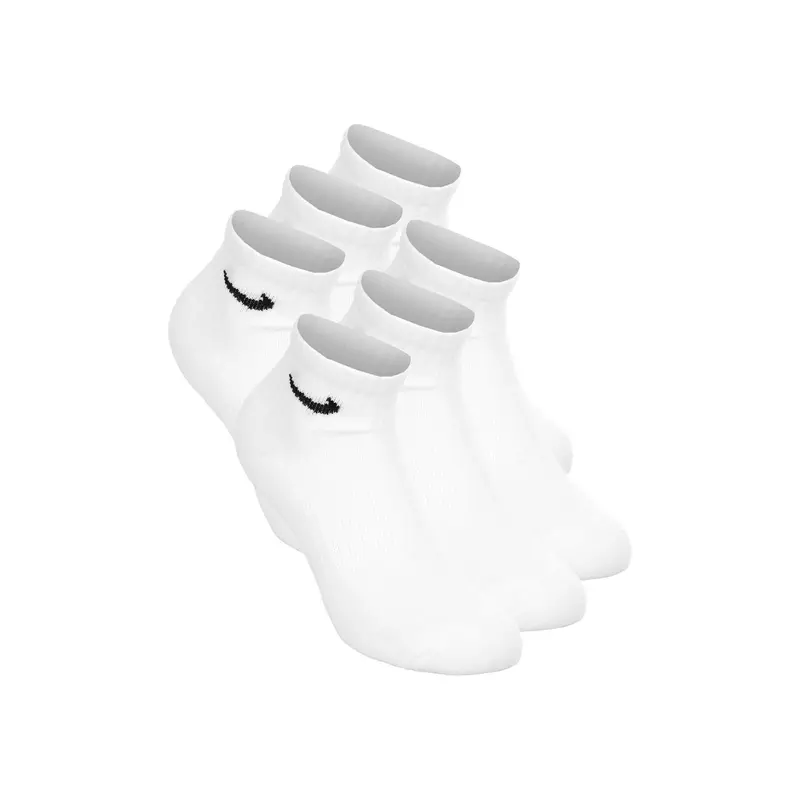 Everyday Ankle Chaussettes de tennis Pack de 6 Enfants - blanc, noir