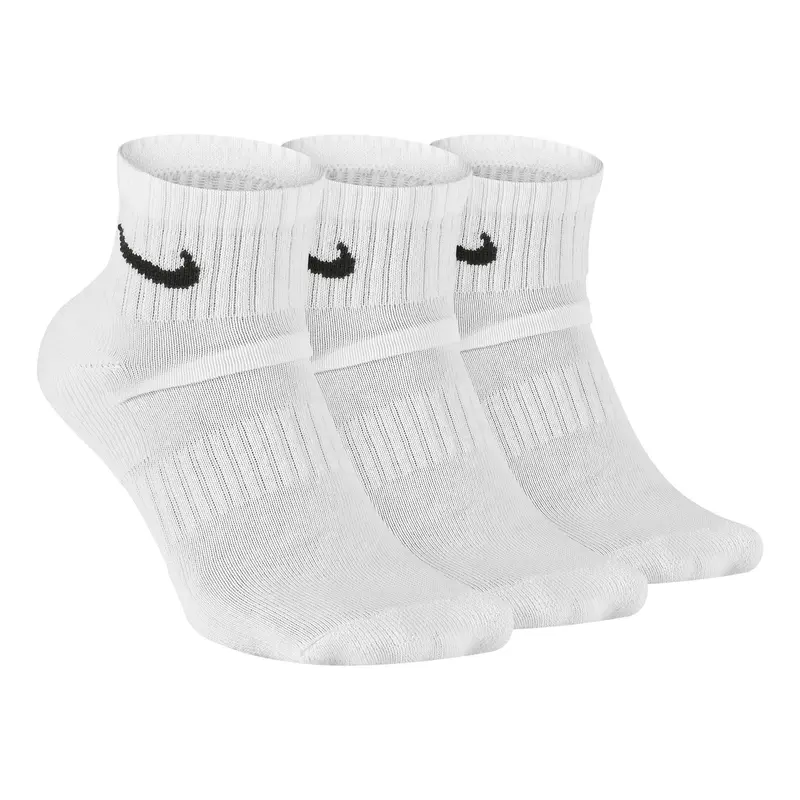 Everyday Cushioned Ankle Chaussettes de tennis Pack de 3 Unisex - blanc, noir