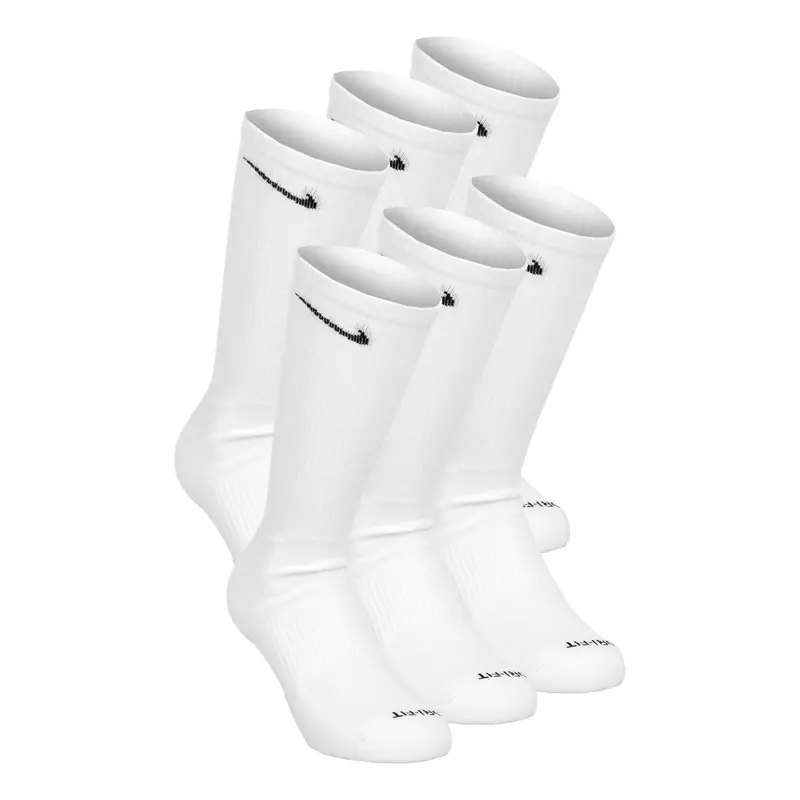 Everyday Plus Cushioned Chaussettes De Sport Pack De 6 Hommes-Blanc